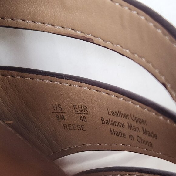 Sam Edelman Size 9 Leather Upper Platform Heel Rich Cognac Reese Sandals - Picture 8 of 8